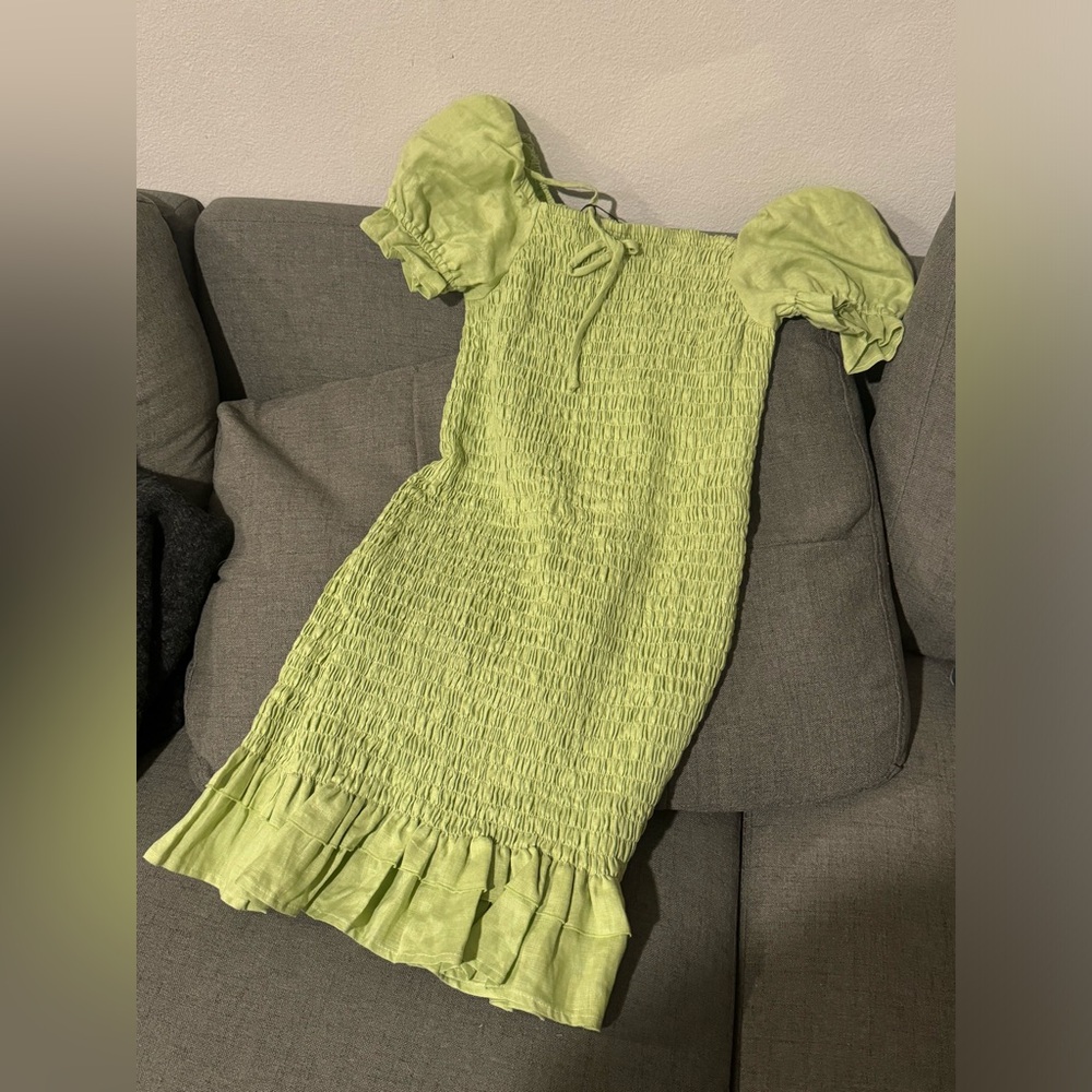 Green summer dress